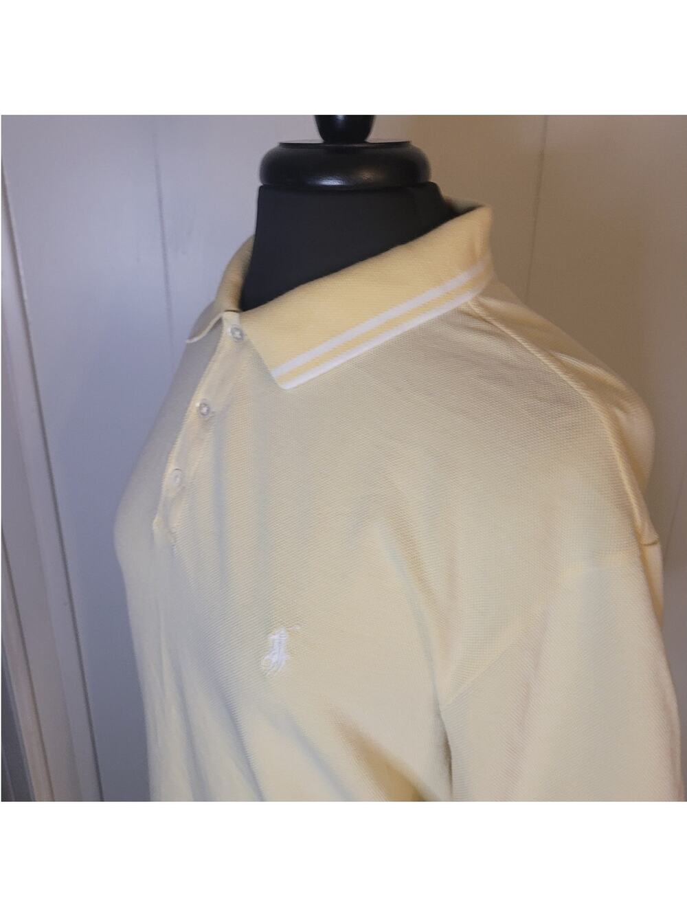 Ralph Lauren Yellow Mesh Polo Classic Fit Heritage XXL